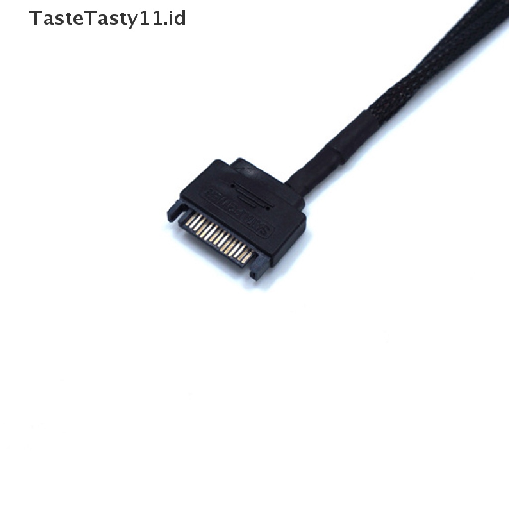 【TasteTasty】 SATA 15Pin To 2*3pin/4pin Cooling Fan Splitter Hub Converter Adapter PWM Cable .