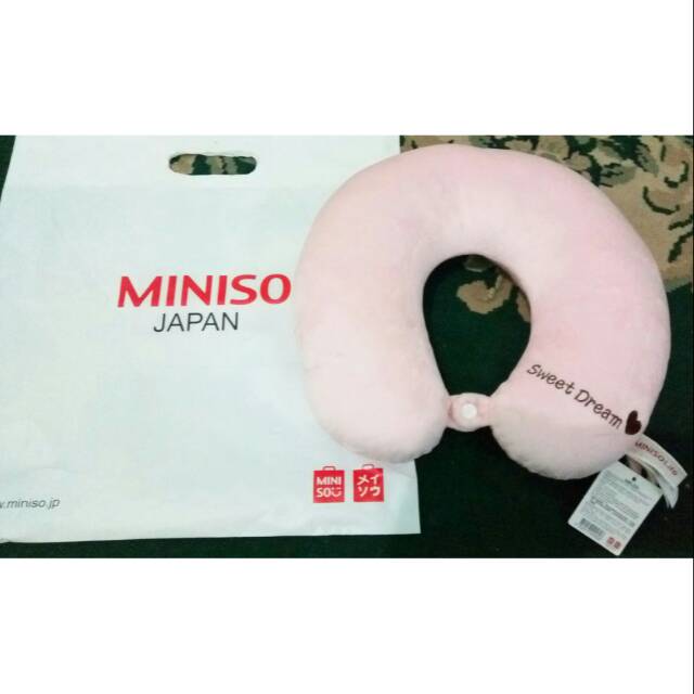 Bantal Leher Miniso Original