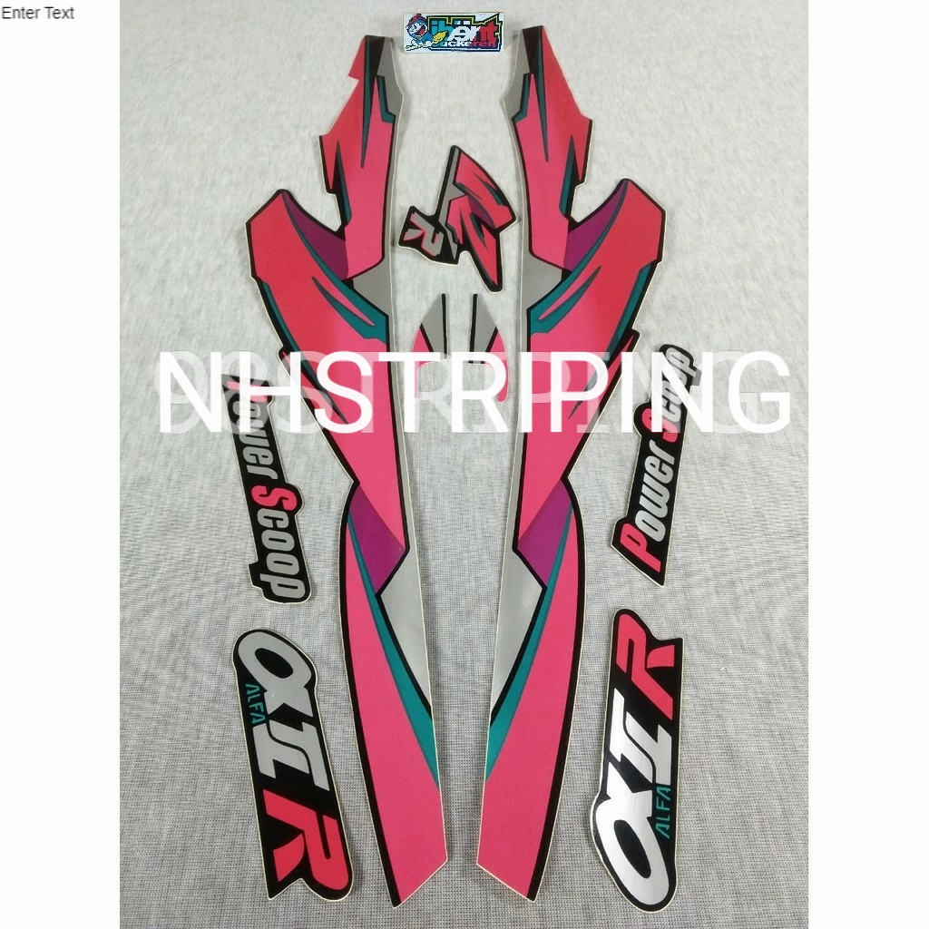 STRIPING ALFA MERAH TAHUN 1995  POLET YAMAHA