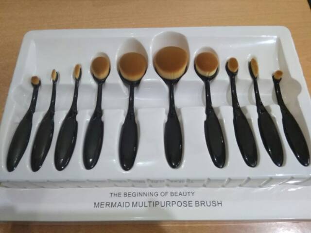 Kuas isi 10 multypurpose makeup brush/mermaid