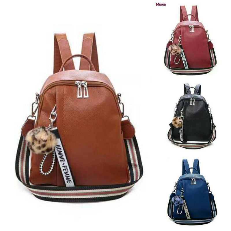 Tas Ransel Wanita Cantik Import Batam Dollyn Cabella - Tas Ransel Fashion Wanita Remaja 2IN1