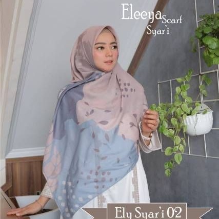 HIJAB SEGIEMPAT SYARI SIZE 140 X 140  PRINTING II Eleeya scarf