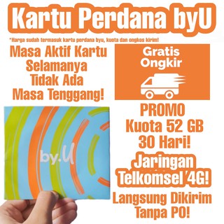 Kartu Perdana byU by.U 17GB Telkomsel Internet Unlimited ...