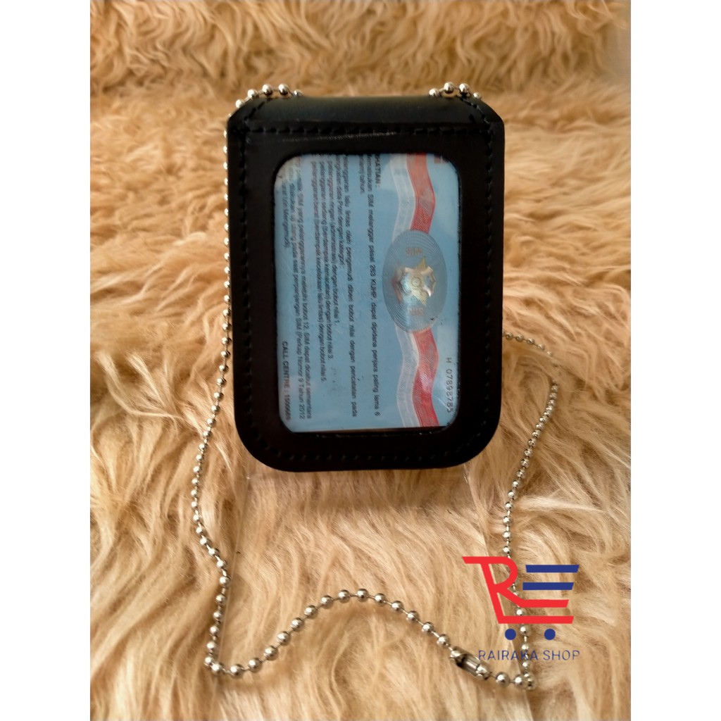 RB Dompet Kalung Lencana Dompet KTA BNN Kulit Asli