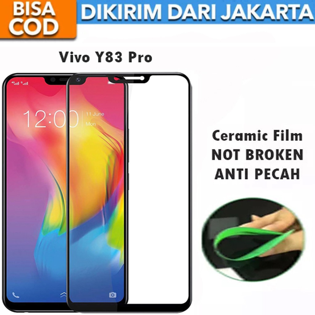 Tempered Glass Vivo Y83 Pro Full Cover / Full Screen Ceramic Film Anti Gores