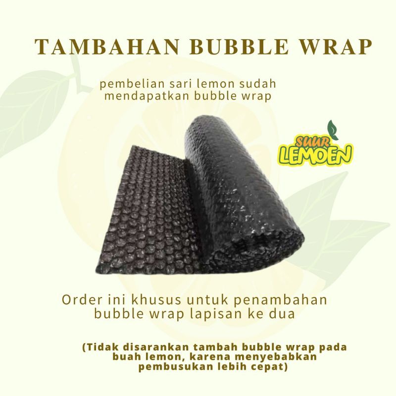 Bubble wrap dan Dus Ekstra