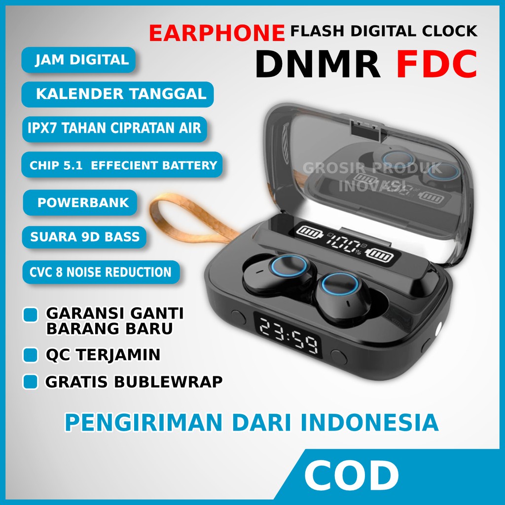 Headset Bluetooth Handsfree Sport Extra Bass Bisa COD Earphone Murah T7O6 Gaming Terlaris DNMR FDC F