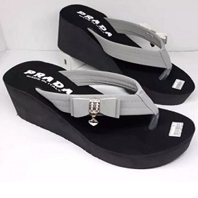 Sandal Wedges Prada Sandal Wanita Viker Sendal Termurah Terlaris