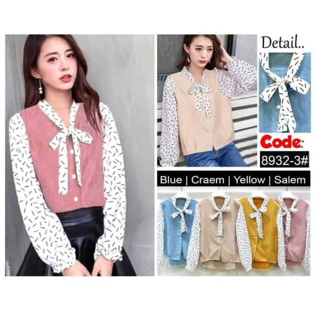 Kemeja suede import