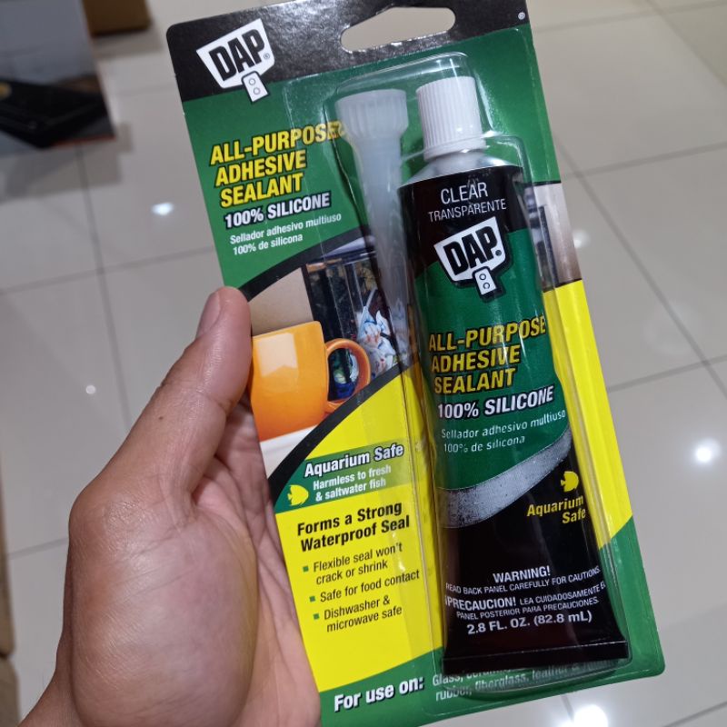 

DAP all purpose adhesive sealant akuarium 100% silicone