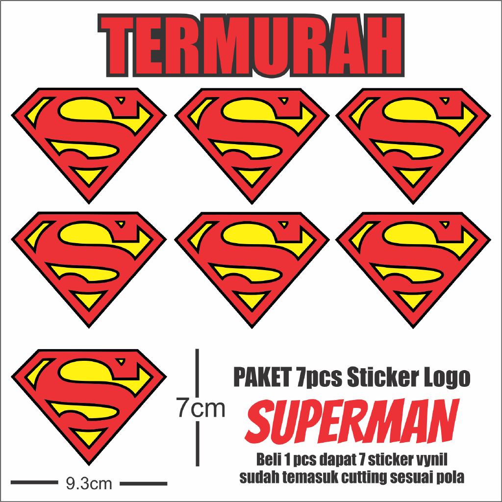 

STICKER PREMIUM SUPERMAN LOGO (7CM)