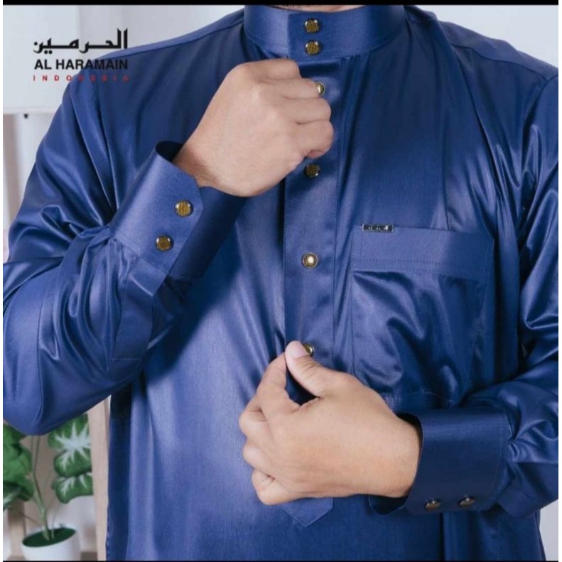 Gamis Al Haramain manset premium/jubah haramain dewasa
