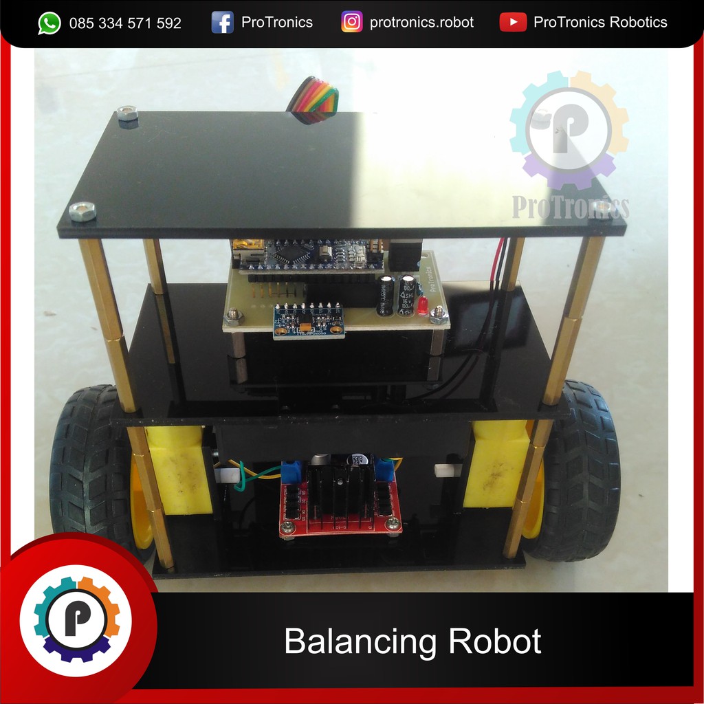 Self Balancing Robot Segway Arduino (Robot Keseimbangan) + Free Coding