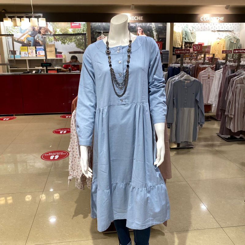 Corniche dress wanita S-XXL