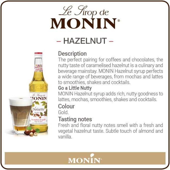 

MONIN HAZELNUT SYRUP 70 CL 700 ML