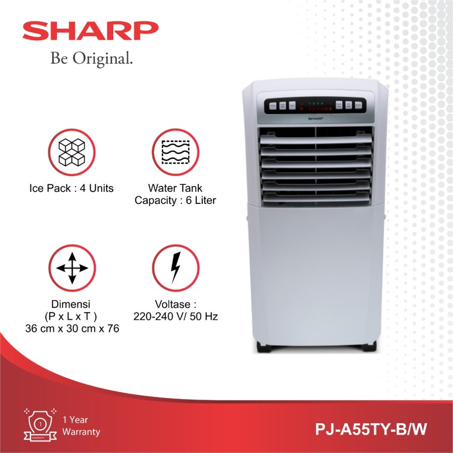 SHARP | PJ-A55TY-B/W Air Cooler PJA55TY