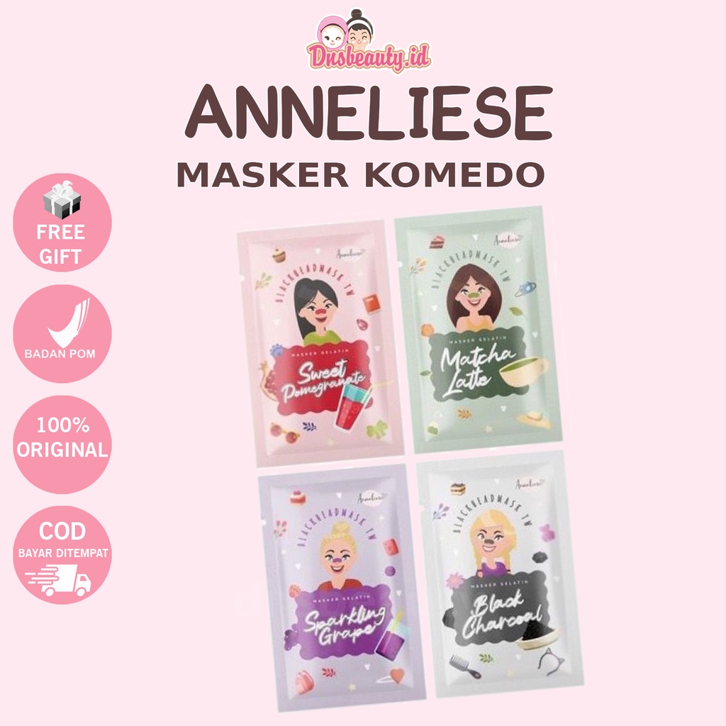 (BPOM TERLARIS) Anneliese Masker Komedo Gelatin Peel Off Masker Gelatin TW Maskom Blackhead Mask by 