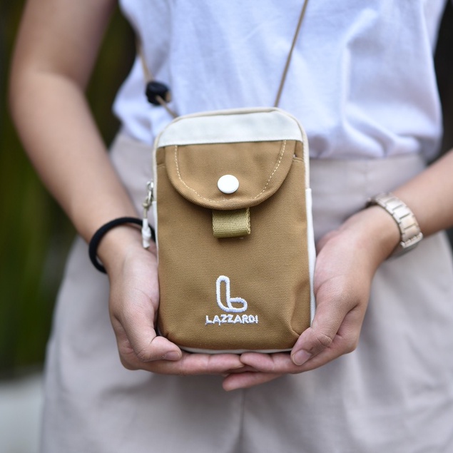 EVE CAPPUCINO |ManNeedMe X LAZZARDI| Tas HP Wanita Sling Bag Tas Selempang Handphone ORIGINAL