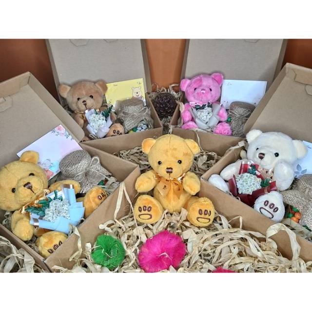 

HAMPERS TEDDY ♡ Hadiah Rustic paket kado Ulang tahun • Graduation • Anniversary • Valentine