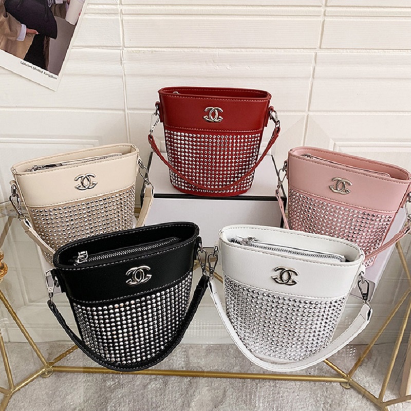 1039 Tas Selempang Wanita Import Diamond Bucket