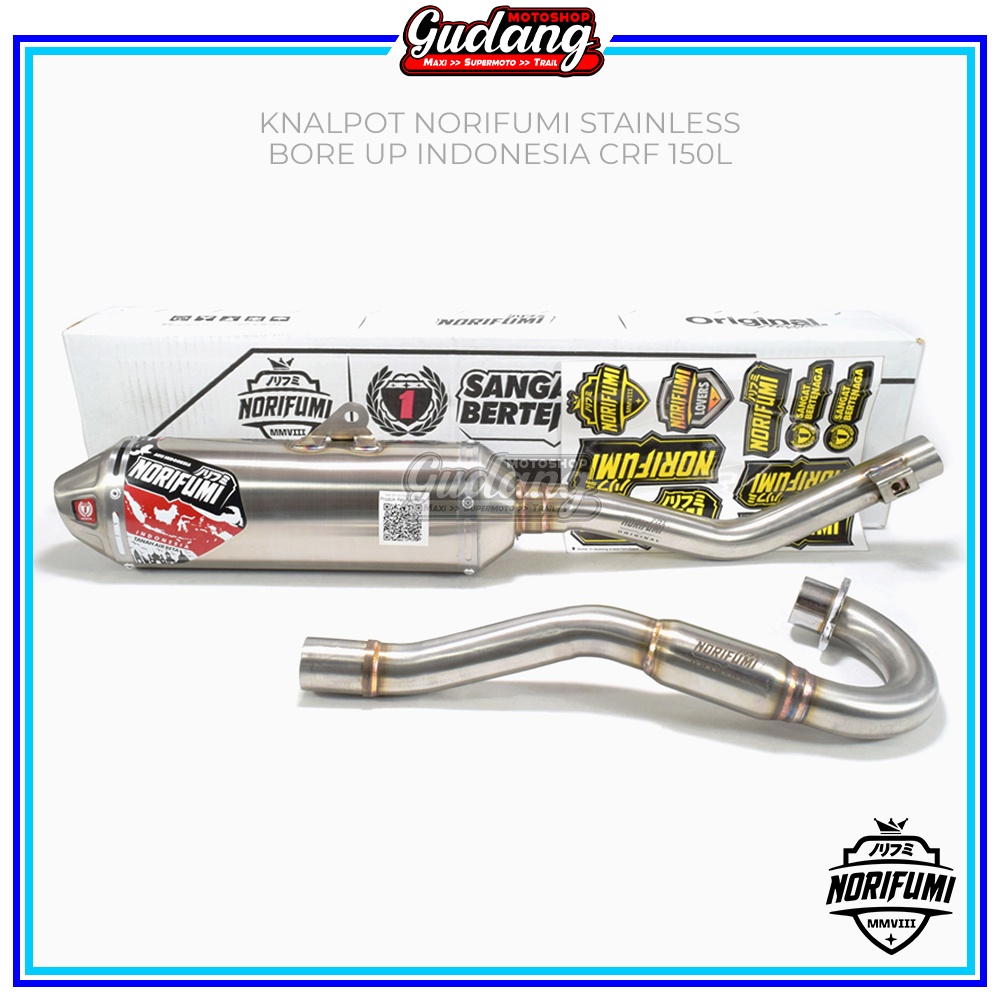 Knalpot Norifumi Rocket 4 Aku Indonesia CRF 150L KLX Dtracker Bigfoot WR155