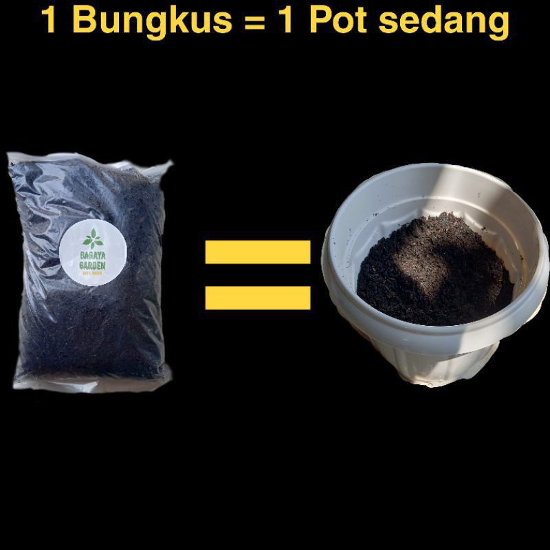 Media tanam subur ukuran 1kg siap pakai