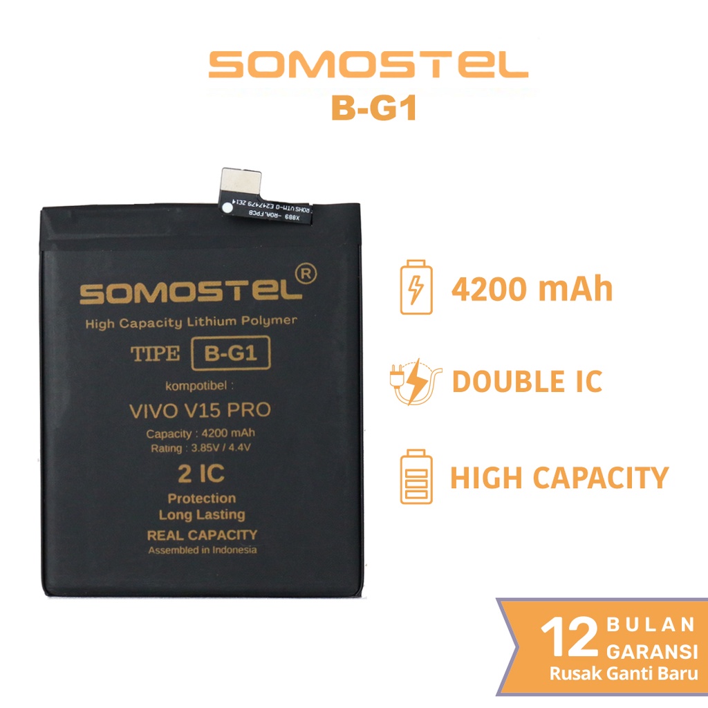 Somostel - B-G1 Vivo V15 Pro Batre Batrai Baterai