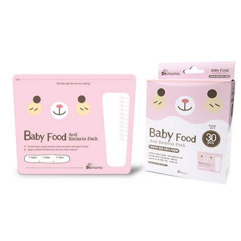 Dr.Mama Baby Food Storage Bags 30s (Pink)