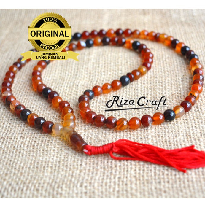 Tasbih Batu Natural Akik Sulaiman 99 Butir Kp 009 Shopee Indonesia