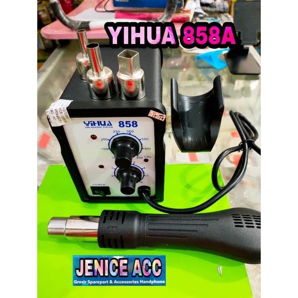 YIHUA 858 Hot Air Desoldering and Rework Soldering Station - Alat Penyolderan Profesional dengan Kontrol Temperatur Akurat