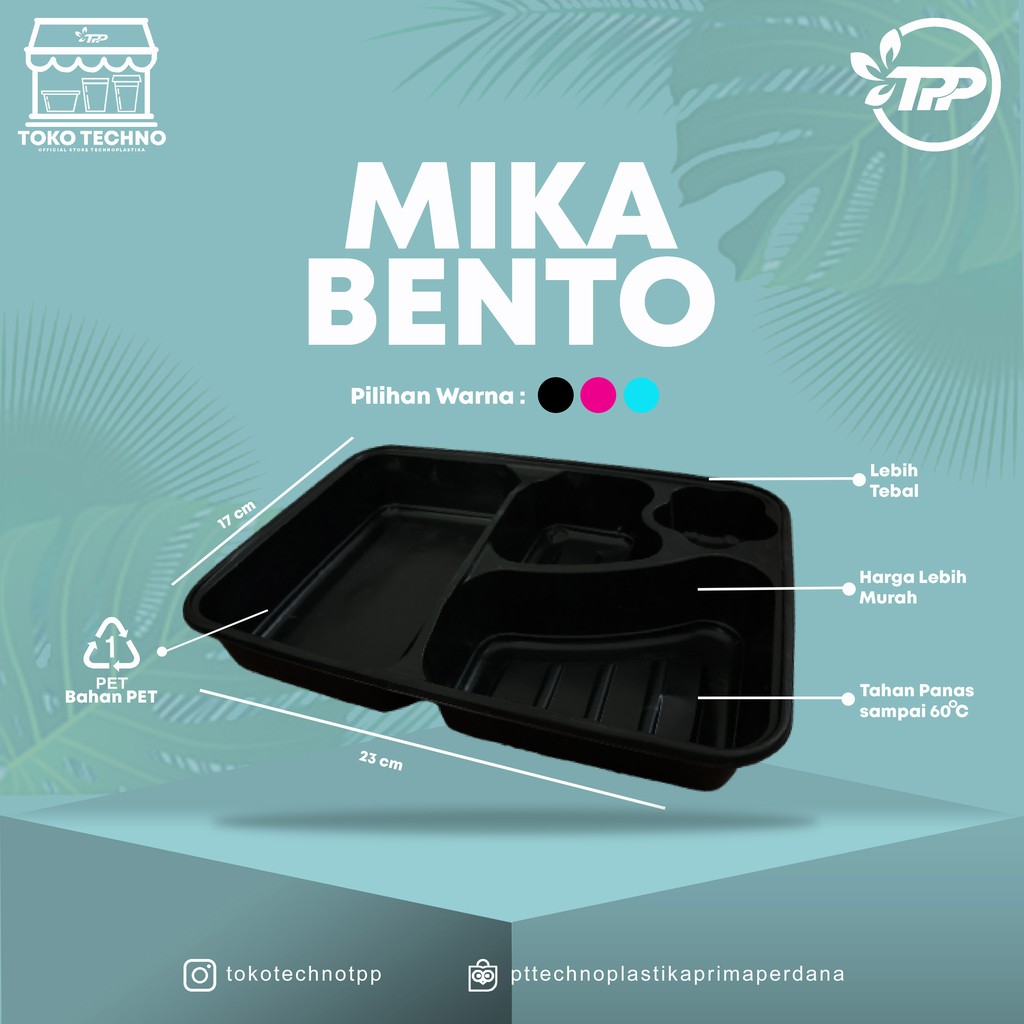 

Mika Bento Technoplastika isi @50pcs