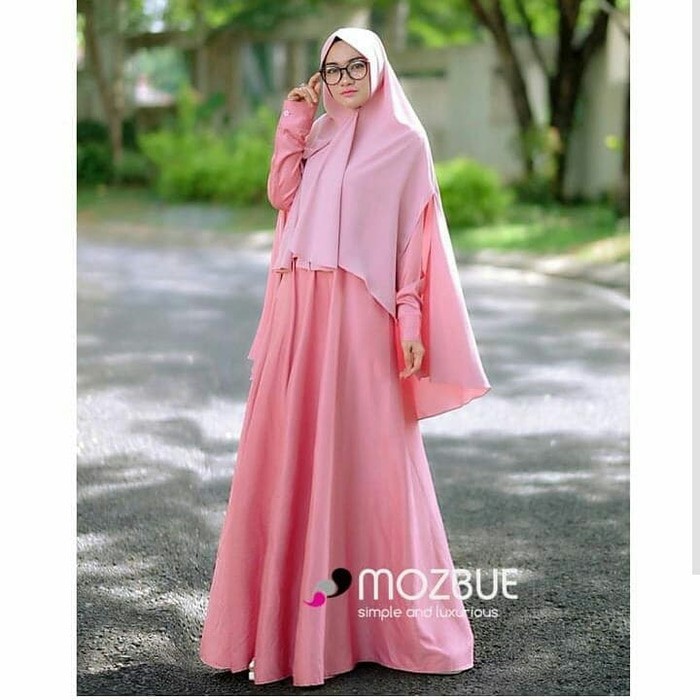FASHION BRANDED Long Dress Muslimah Couple Wanita - GKL 8904 ORIGINAL Gareu Fashion