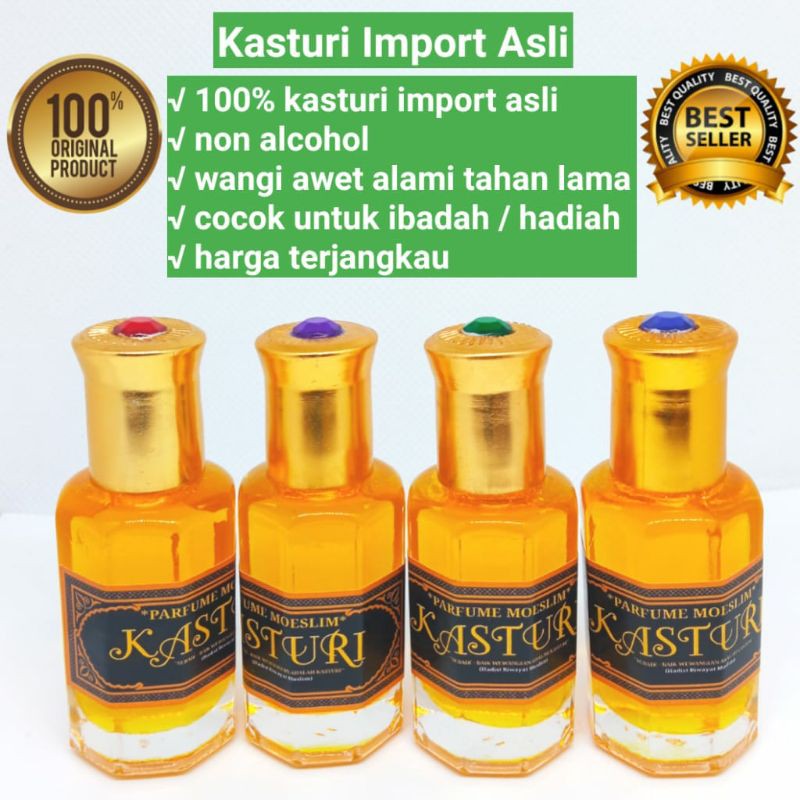 Minyak Wangi Kijang Kasturi Asli 6 Mili