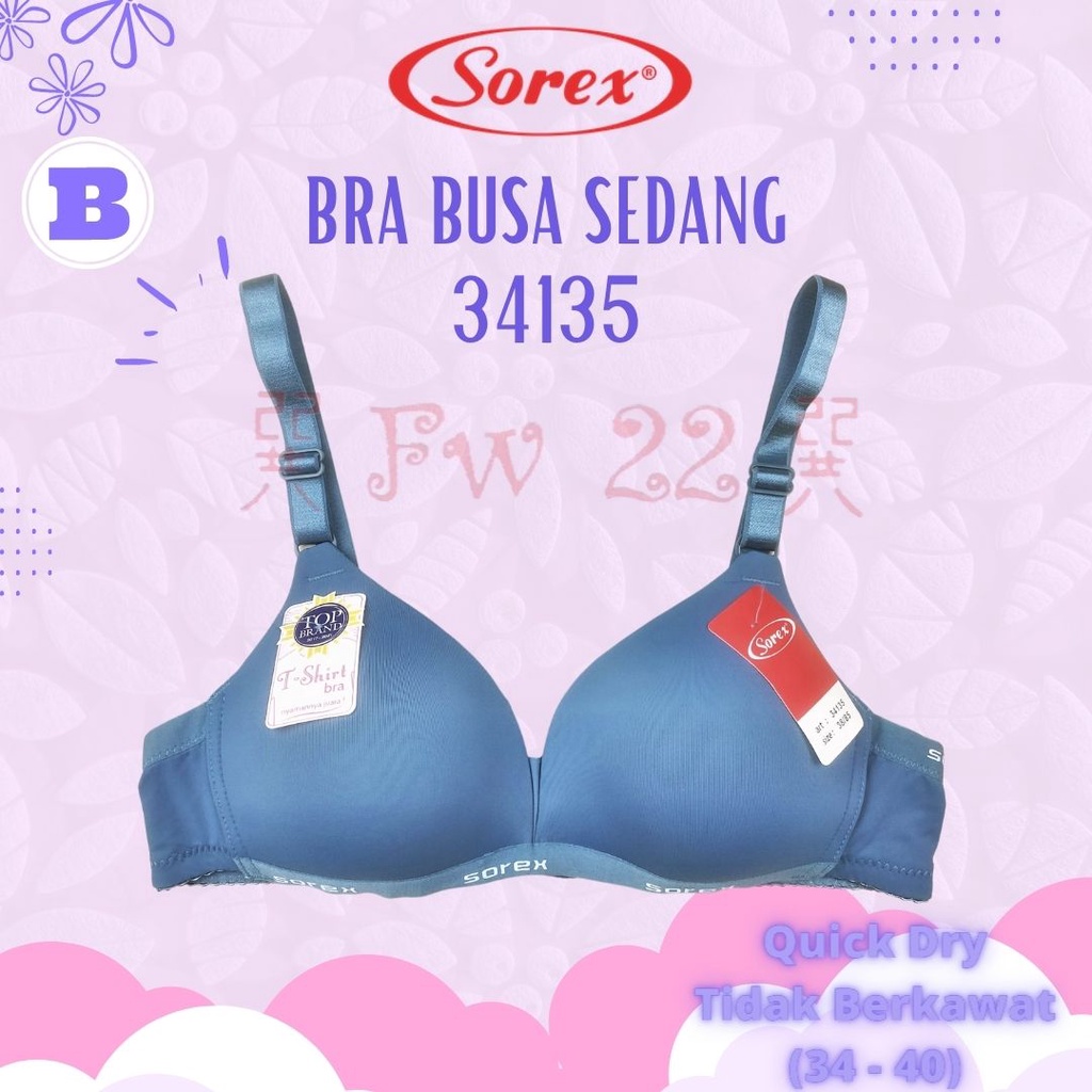 T-Shirt Bra Sorex 34135 Model Bra Basic Berbahan Katun Super Nyaman untuk Kegiatan Sehari-hari