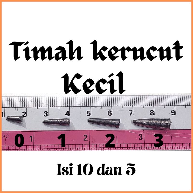 pemberat pancing kecil