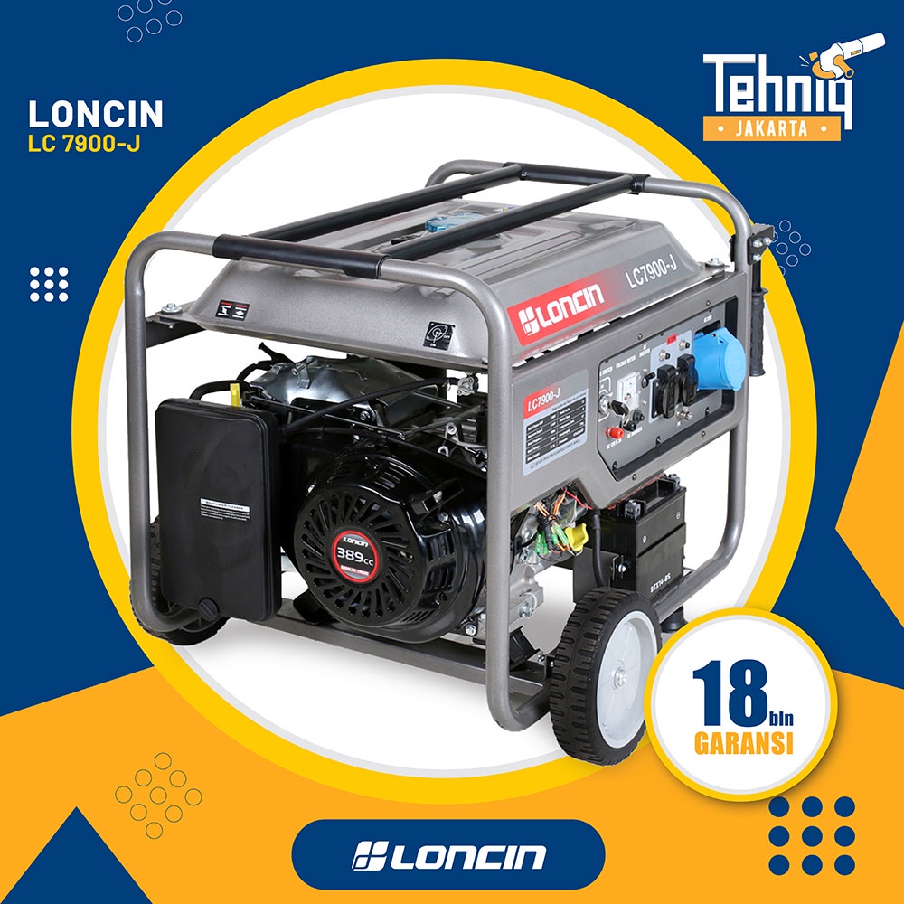 Generator Genset Listrik LONCIN LC 7900-J Practical Series 5500 Watt