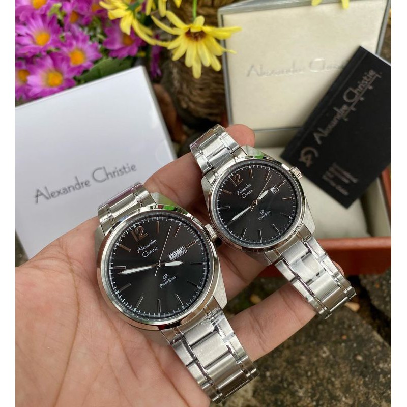 JAM TANGAN ALEXANDRE CHRISTIE ORIGINAL AC PRIMO STEEL AC1012/AC 1012 READY MURAH JAM COUPLE