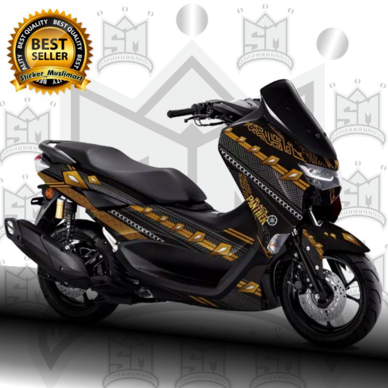 Decal Sticker New Nmax 2020 Hitam Grafis gold Full Body