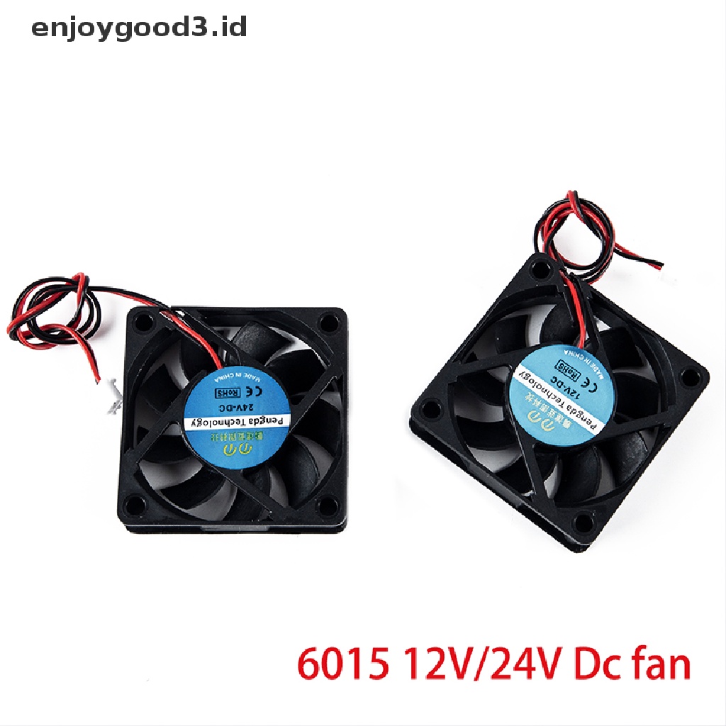 6015 12v 24v Kipas Pendingin Heatsink Untuk Printer 3d