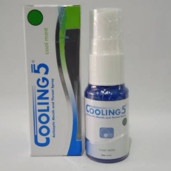 ORIGINAL COOLING 5 PLUS 15 ML ANTISEPTIK MULUT OBAT SAKIT GIGI SARIAWAN SPRAY RASA JERUK