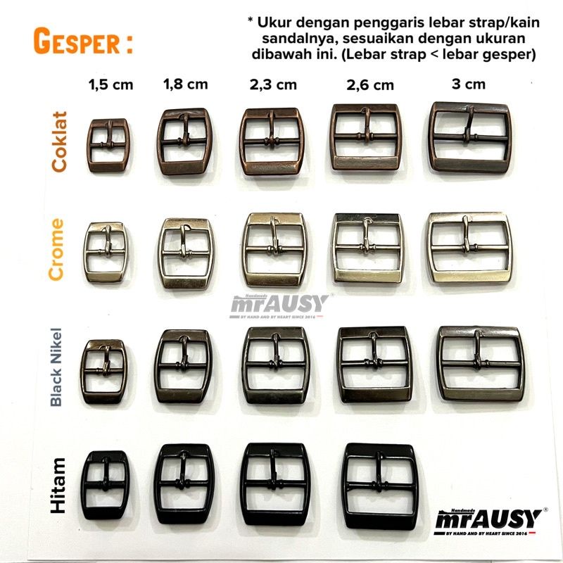 Gesper Sandal Wanita Birken Gesper Kotak Gesper Tusuk Pengait Sandal  Gesper Wanita