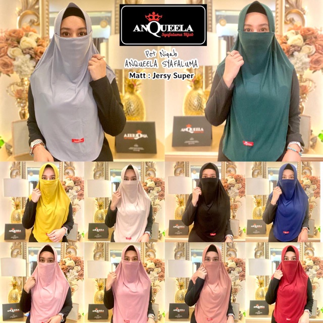 Kerudung Instan Pet Niqob Anqueela Hijab