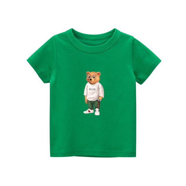 Kaos anak Stay Cool Bear kaos anak usia 1-8