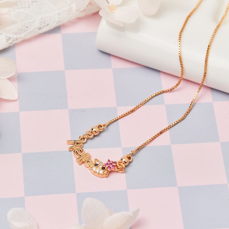 Kalung Anak Hello Kitty Xufing Anti Gatal Kalung Anak Murah gold