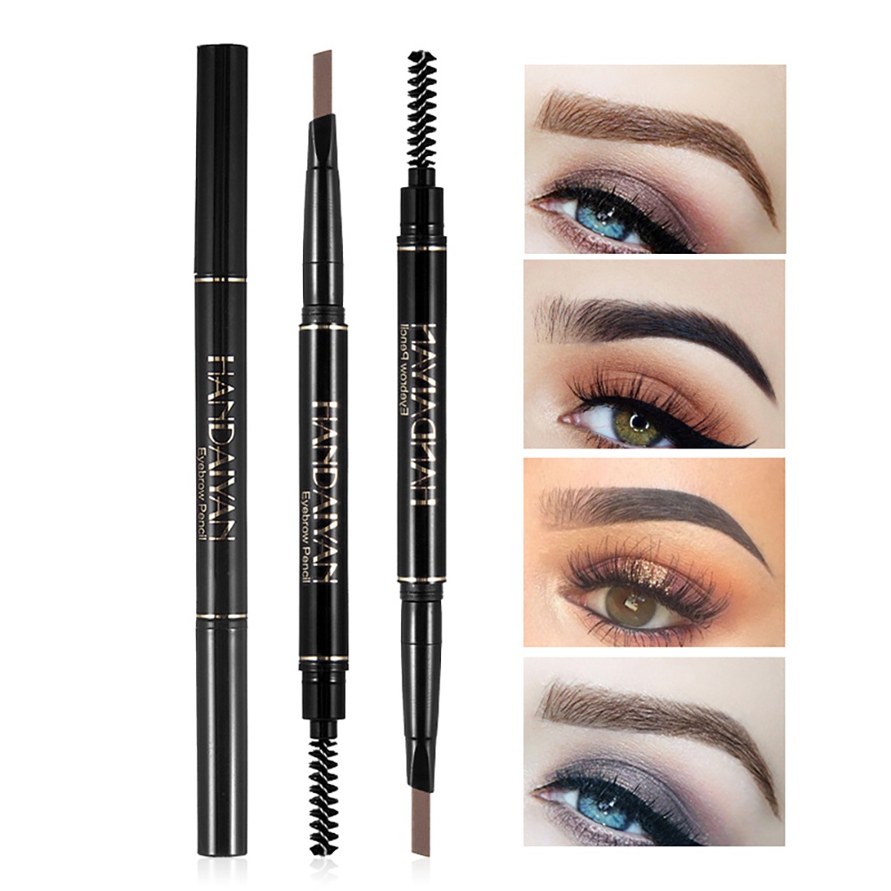 【asli】ALLPHV Eyebrow Pencil 5 Colors Double Head Eyebrow Definition Long Lasting Waterproof