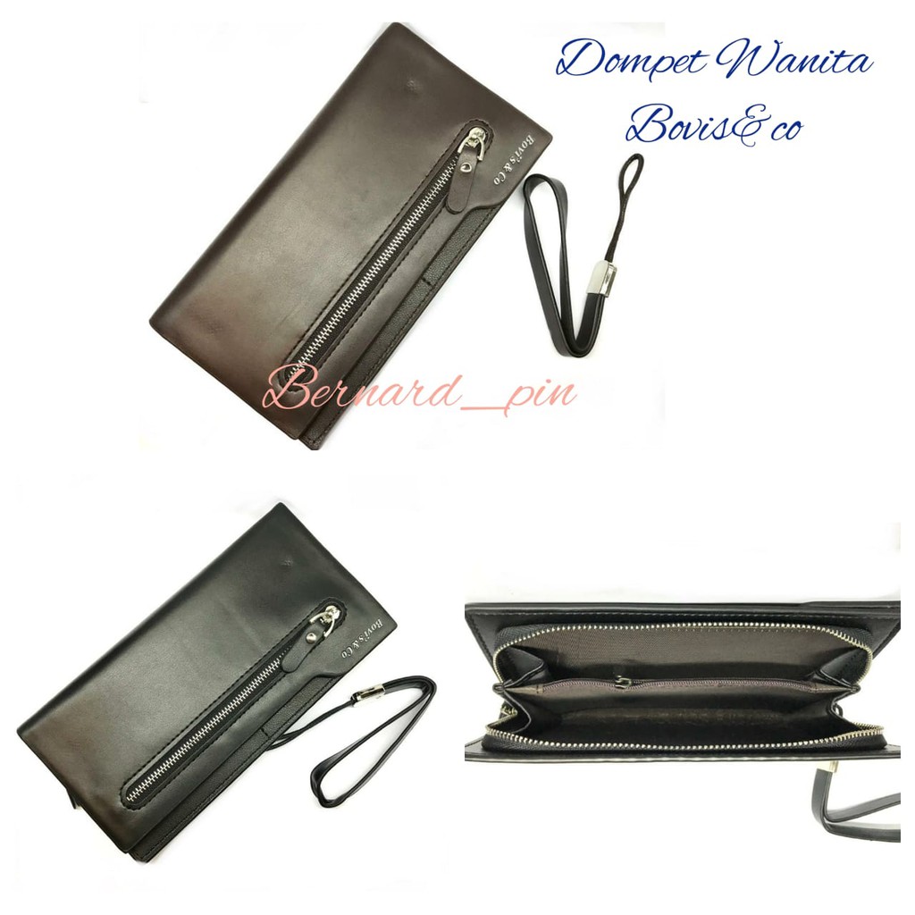 Dompet Panjang Wanita Impor Dompet Panjang Wanita Bahan PU Leather