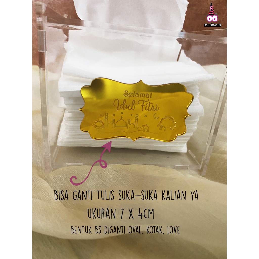 Kotak Tempat Tisu Akrilik Kecil | Acrylic Tissue Box | Tempat Tisu Akrilik