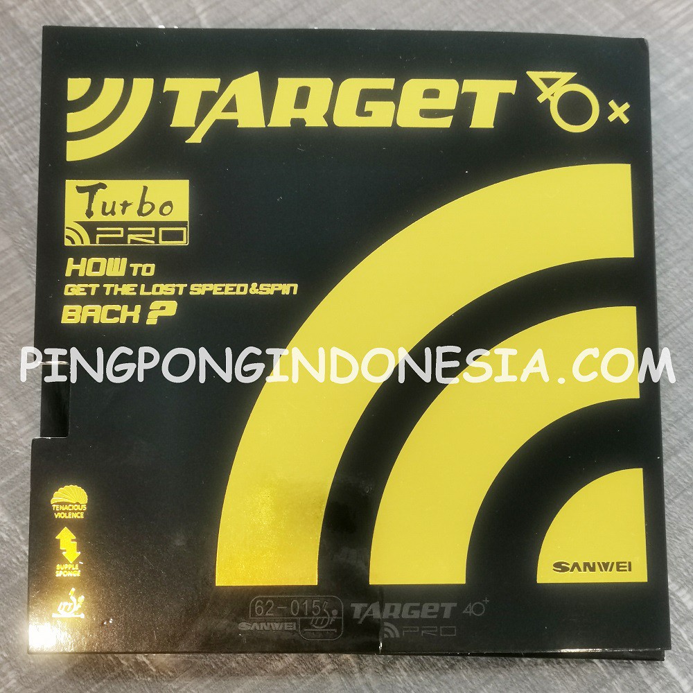 Sanwei Target Turbo PRO 40+ - Karet Rubber Pingpong Bat Bet Tenis Meja