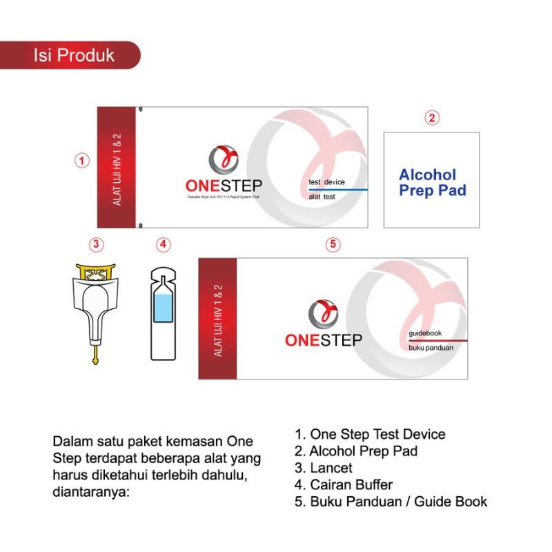 Onestep HIV Onestep Syphilis Test Alat Tes HIV Sifilis Mandiri