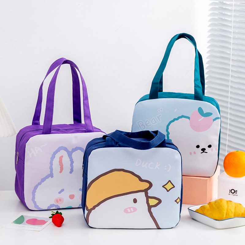 Tas Bekal Wanita Lunchbag Karakter Import Cute Series